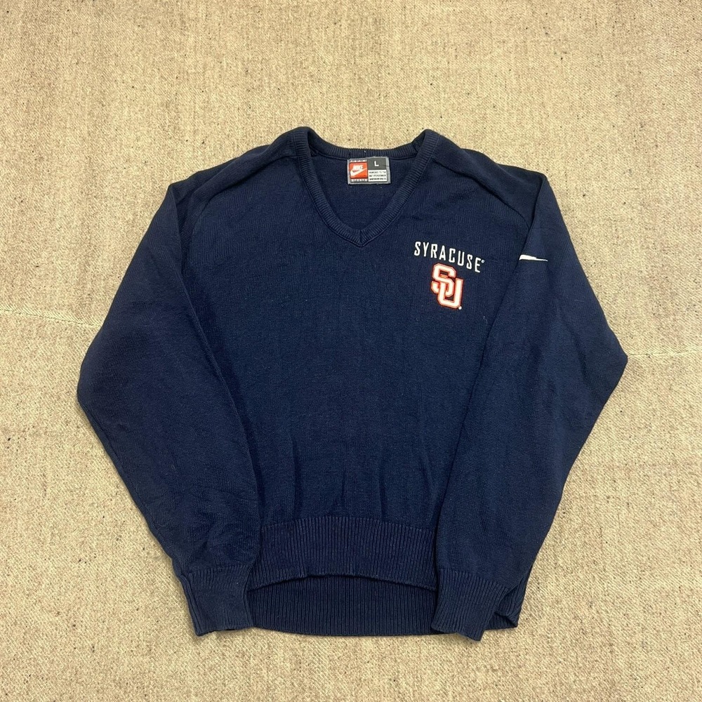 Vintage Nike Syracuse University Sweater Mens Large Blue 1990s